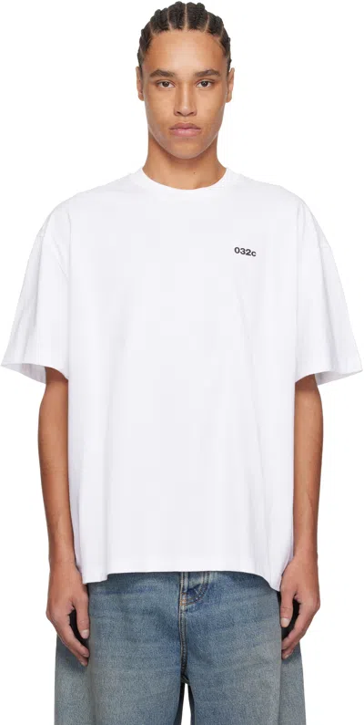 032C WHITE 'SS-25, PARIS' T-SHIRT