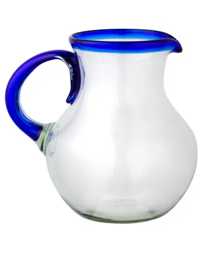 10 STRAWBERRY STREET 10 STRAWBERRY STREET HANDBLOWN MEXICAN GLASS RIM PITCHER