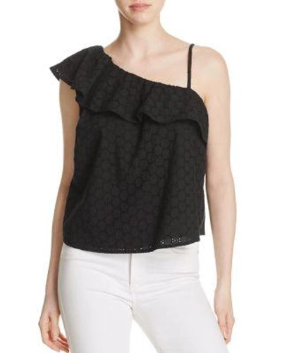 FINN & GRACE RUFFLE EYELET ONE-SHOULDER TOP - 100% EXCLUSIVE