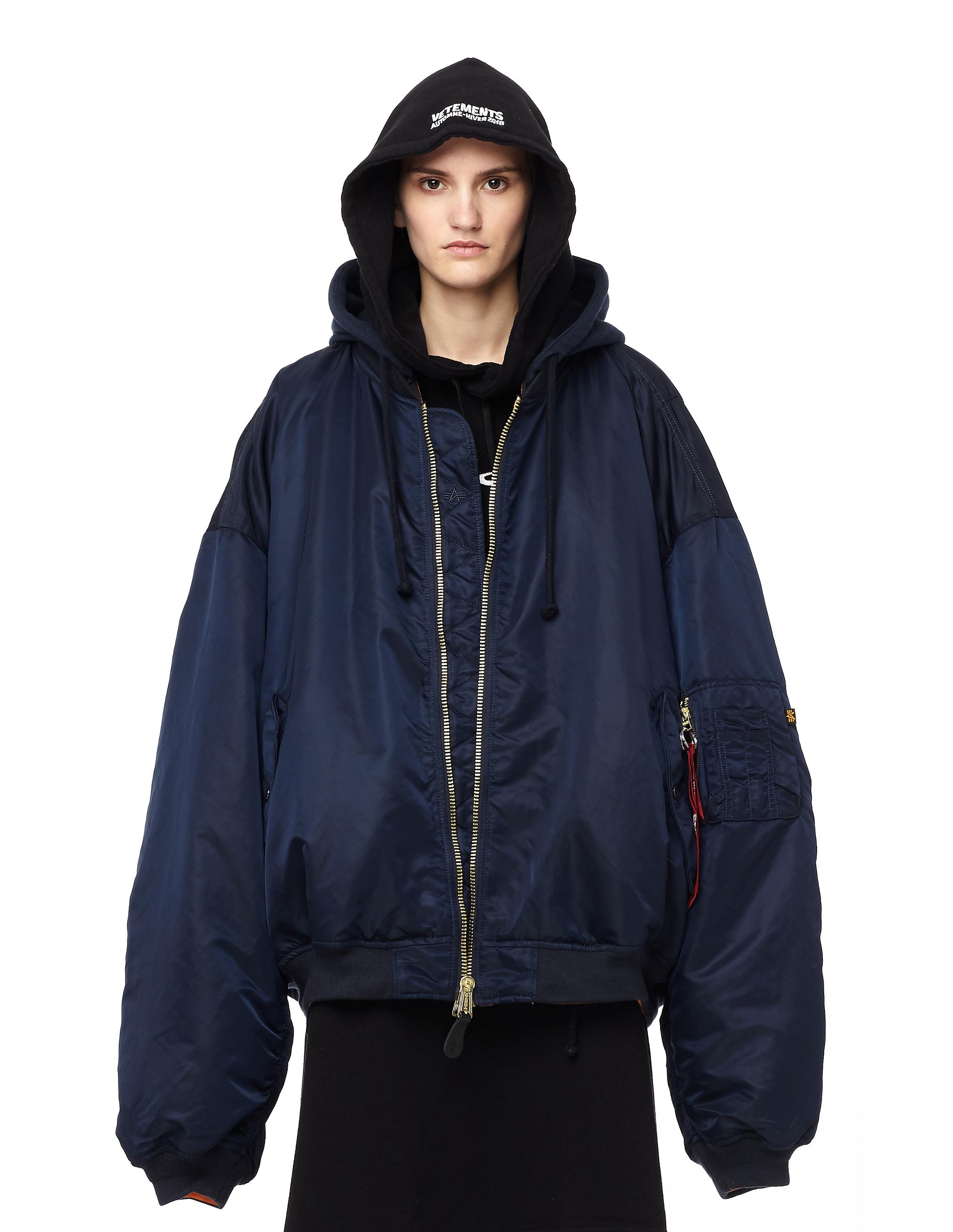 alpha industries navy hoodie