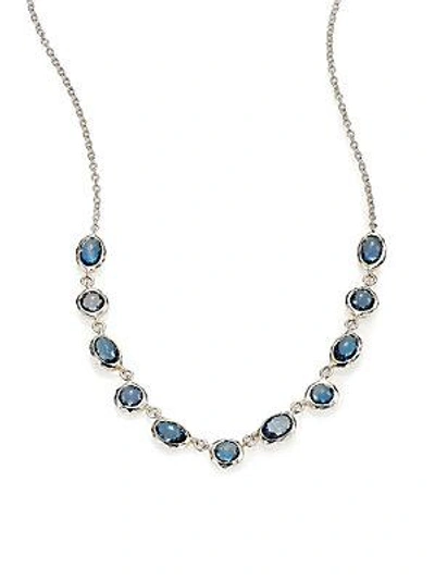IPPOLITA Rock Candy London Blue Topaz & Sterling Silver Mutli-Shape Station Necklace