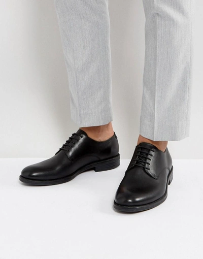 VAGABOND SALVATORE LEATHER DERBY SHOES - BLACK