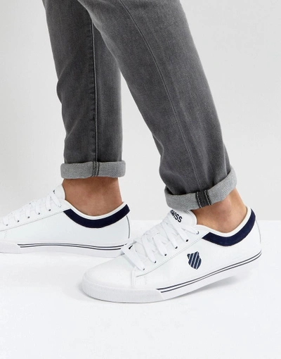 K-SWISS BRIDGEPORT SNEAKERS - WHITE