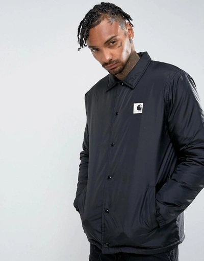 Carhartt coach jacket black best sale