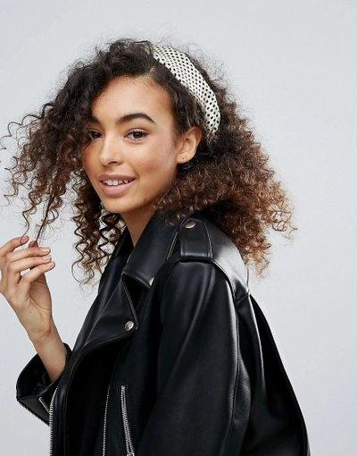 VANESSA MOONEY DOTTED BANDANA - CREAM