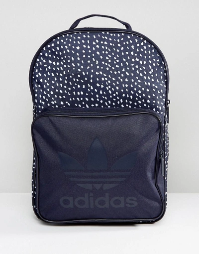 ADIDAS ORIGINALS GRAPHIC BACKPACK IN BLUE AB3889 - NAVY