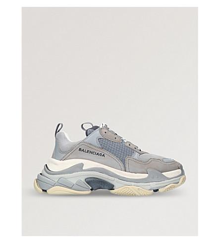 balenciaga triple s black selfridges