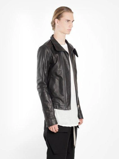 【中綿無し】Rick Owens mollino モリノジャケット RICK OWENS | 'Mollino' slant zip leather biker jacket | Men