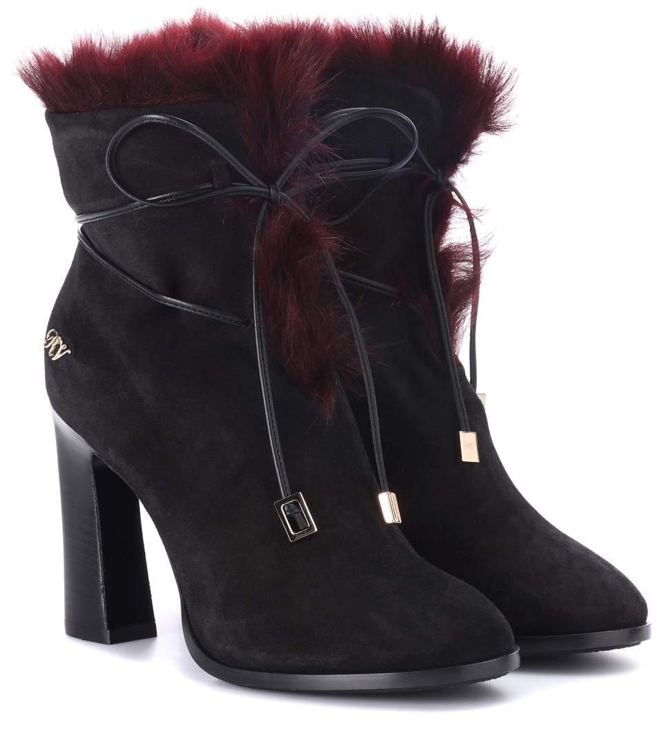 roger vivier suede boots