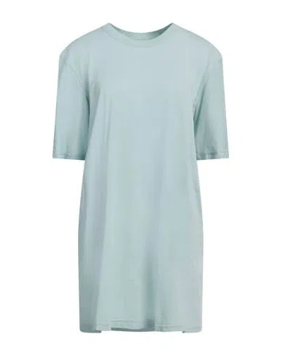 11 BY BORIS BIDJAN SABERI 11 BY BORIS BIDJAN SABERI WOMAN T-SHIRT SKY BLUE SIZE XXL COTTON