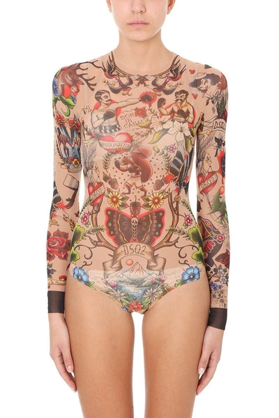 DSQUARED2 TATTOO BODYSUIT