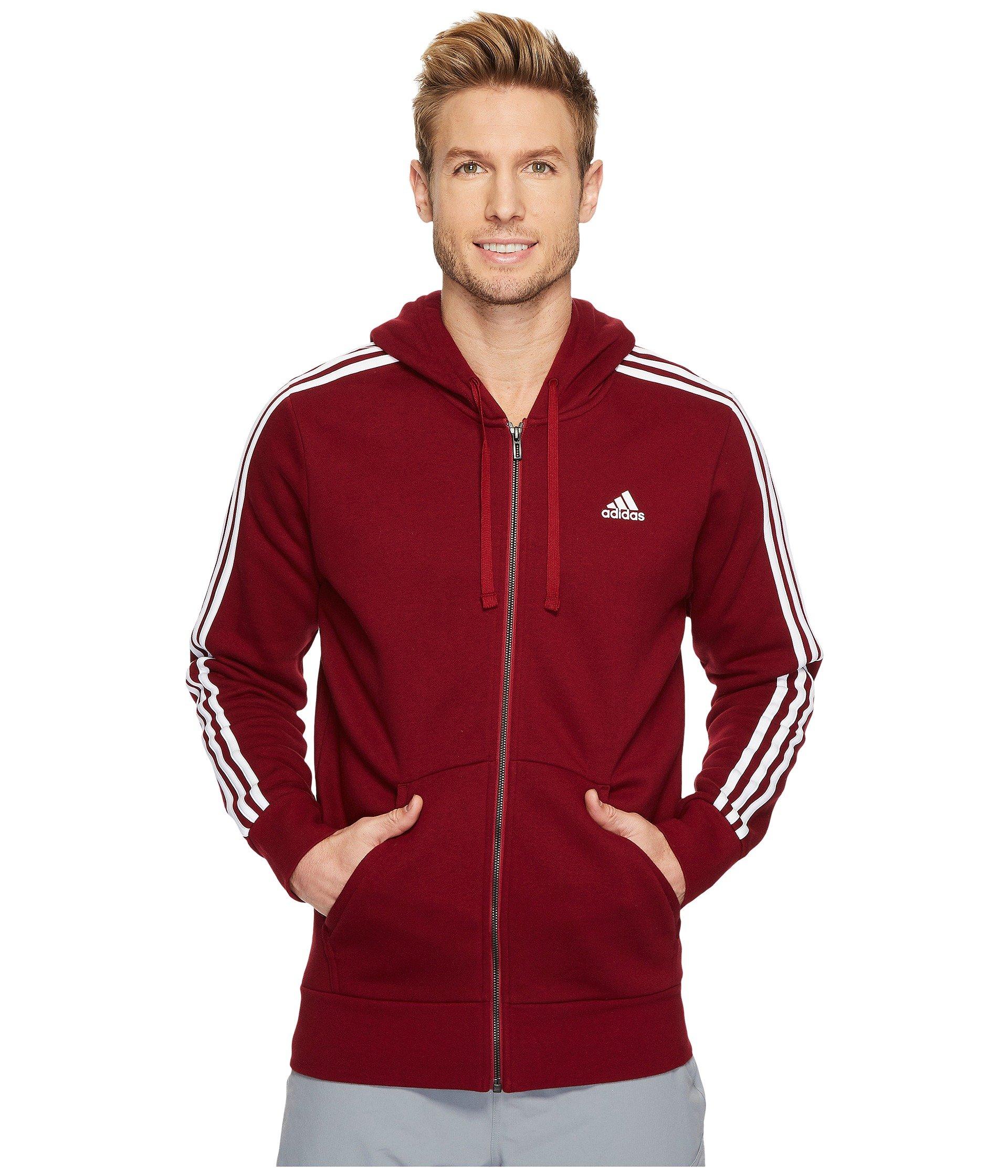 adidas poly full zip hoodie