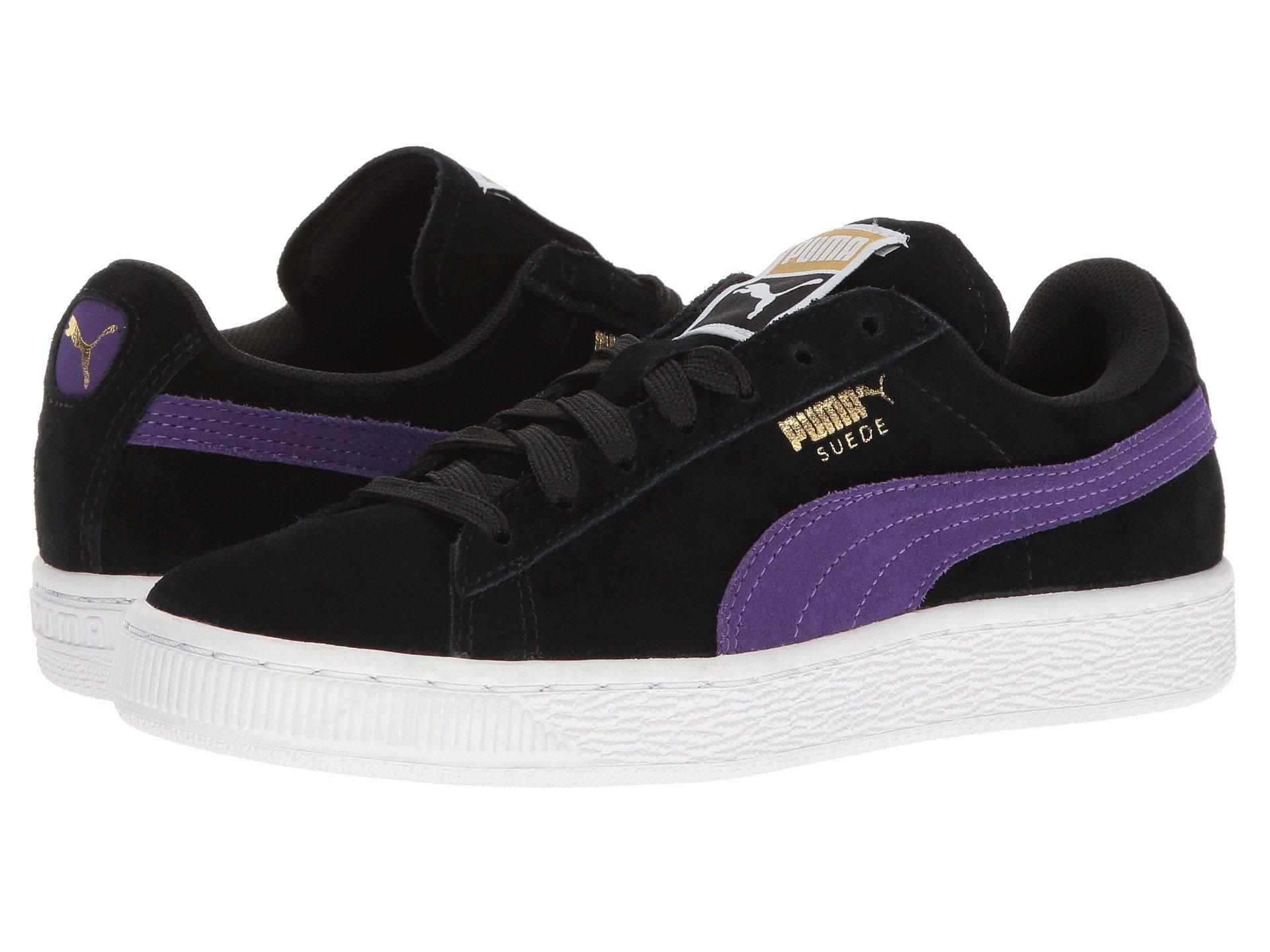 puma suede violet black