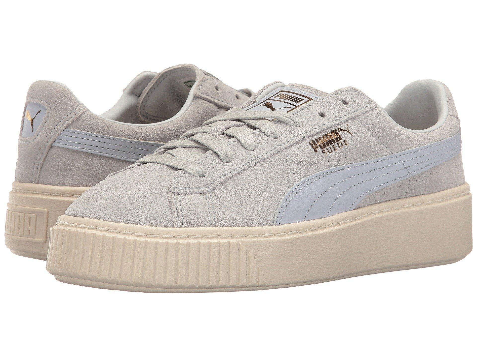 puma suede platform core blue