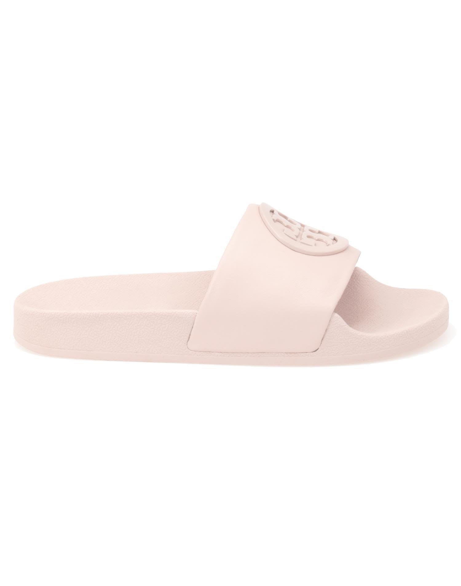 Shop Tory Burch Lina Slide Sandal In Shell Pink