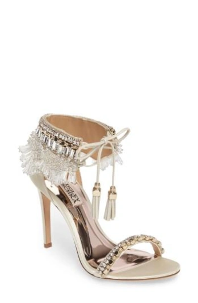 BADGLEY MISCHKA KATRINA EMBELLISHED TIE SANDAL