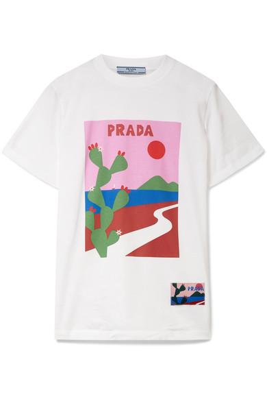 prada graphic tee