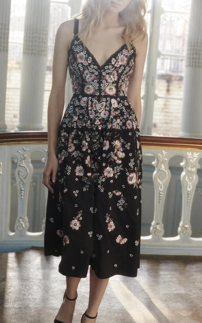 NEEDLE & THREAD Butterfly Rose Cami Dress