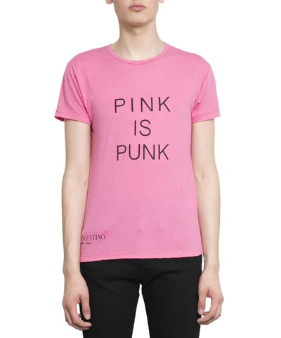 VALENTINO PINK IS PUNK COTTON T-SHIRT