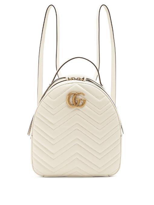 gucci marmont backpack white