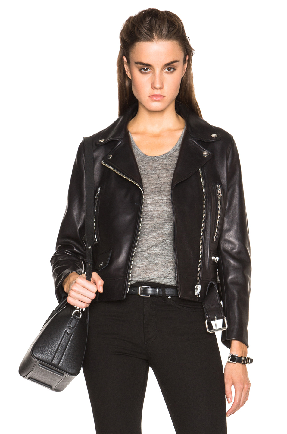 acne leather jacket sale