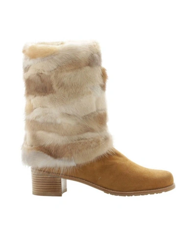 stuart weitzman boots with fur