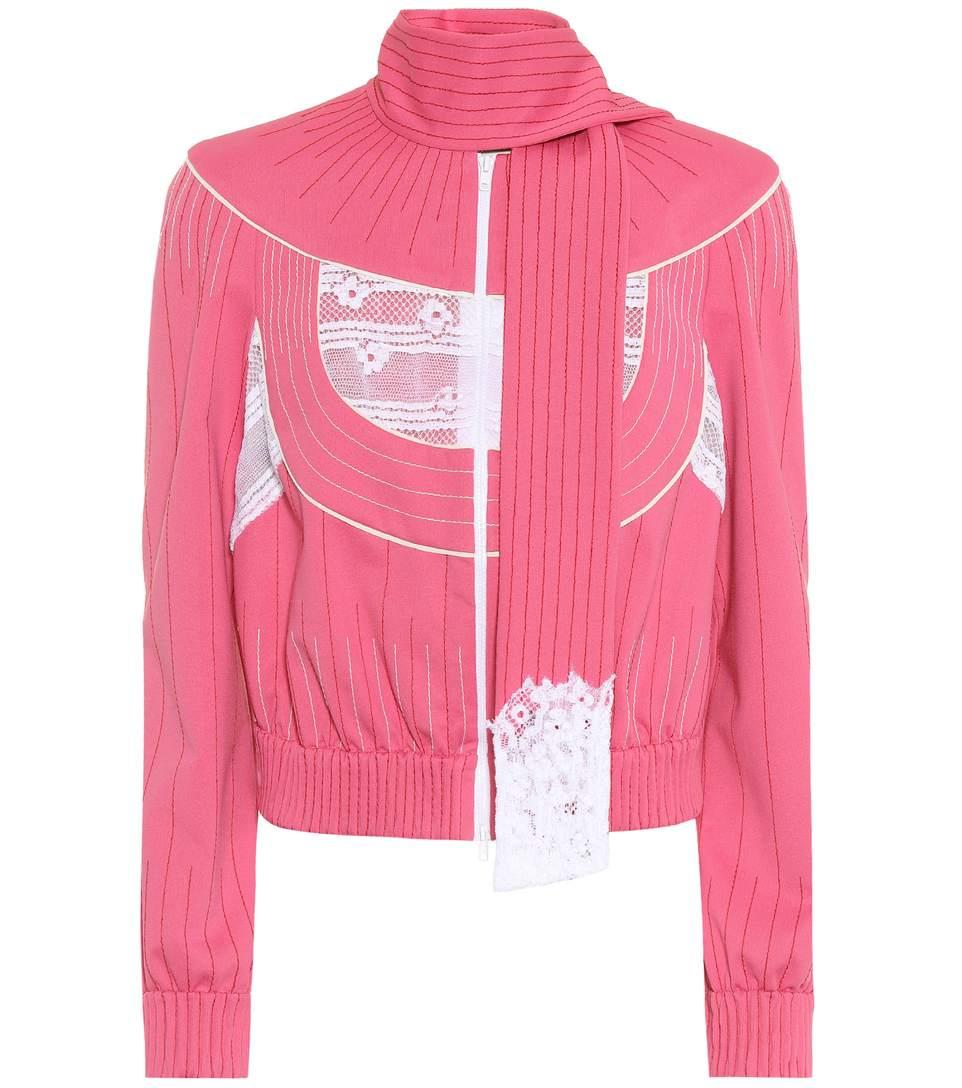 pink jersey jacket