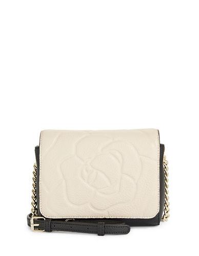 karl lagerfeld paris floral leather crossbody bag