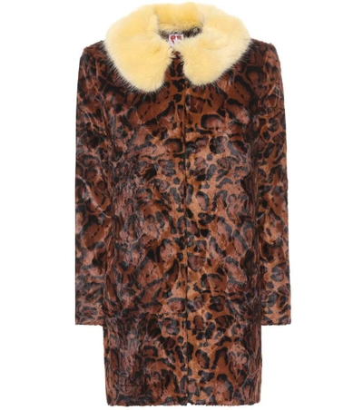 SHRIMPS PAPA PUSS FAUX FUR COAT