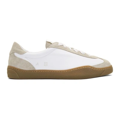 ACNE STUDIOS ACNE STUDIOS WHITE LEATHER LARS SNEAKERS