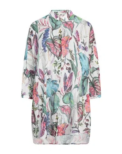 120% LINO 120% LINO WOMAN SHIRT WHITE SIZE M LINEN