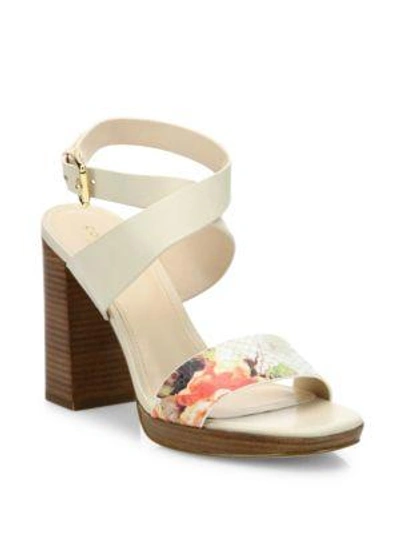 COLE HAAN Fenley Leather Ankle Wrap Sandals