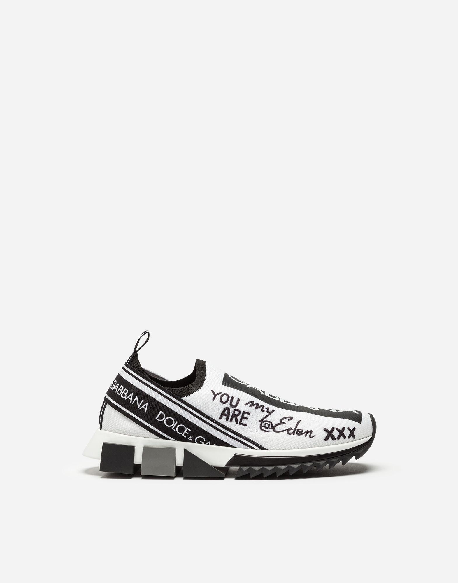 dolce & gabbana sneakers in sorrento graffiti print