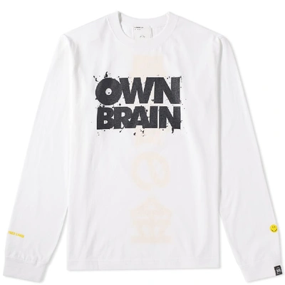 A.FOUR LABS OWN BRAIN BY A FOUR LABS LONG SLEEVE TEE