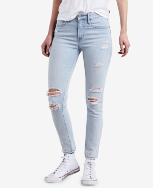 levi's 721 ripped high waist