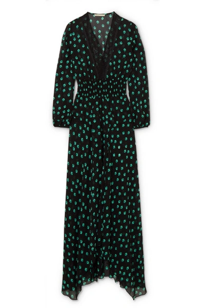 sachin and babi light blue dress Black Floral V-Neck Chiffon Midi Dress  Wild Luxe Boutique