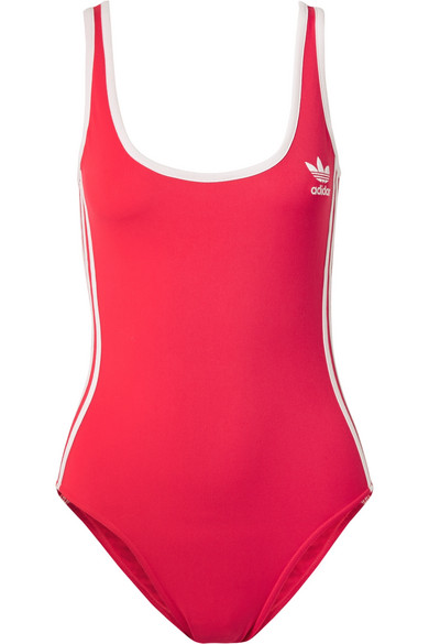 red adidas bodysuit outfit