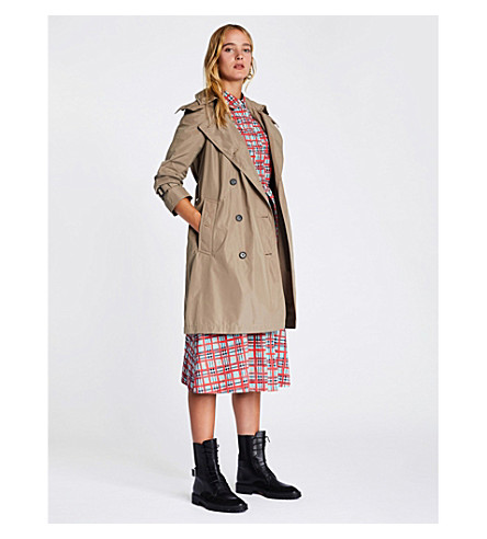 amberford hooded trench coat