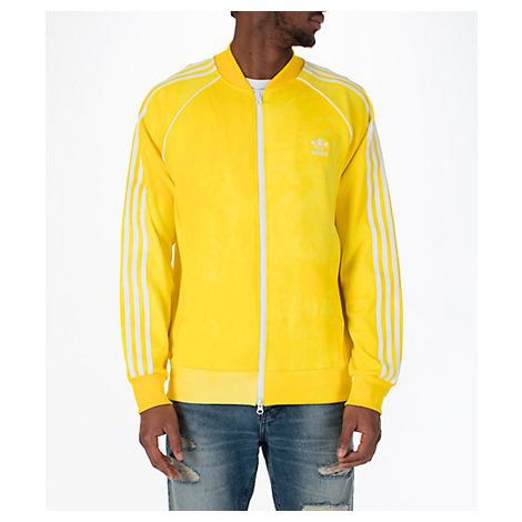 superstar track jacket yellow