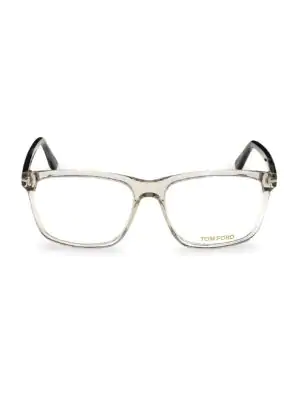 Shop Tom Ford Men's Translucent Optical Glasses In Grey
