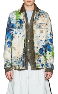 junya watanabe paint splatter jeans