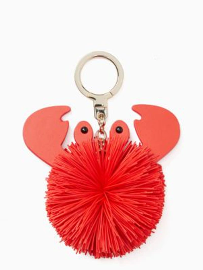 KATE SPADE CRAB POUF KEYCHAIN