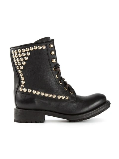 ASH Studded Lace Up Boots