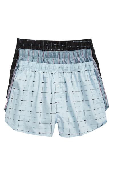 LACOSTE 3-PACK COTTON BOXERS