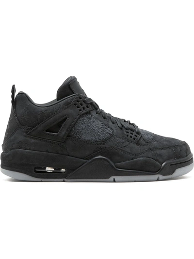 JORDAN X KAWS AIR JORDAN 4 RETRO "BLACK" SNEAKERS
