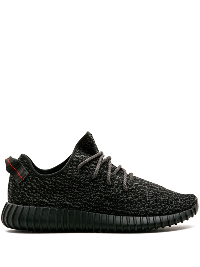 ADIDAS ORIGINALS YEEZY BOOST 350 IN "PIRATE BLACK" SNEAKERS
