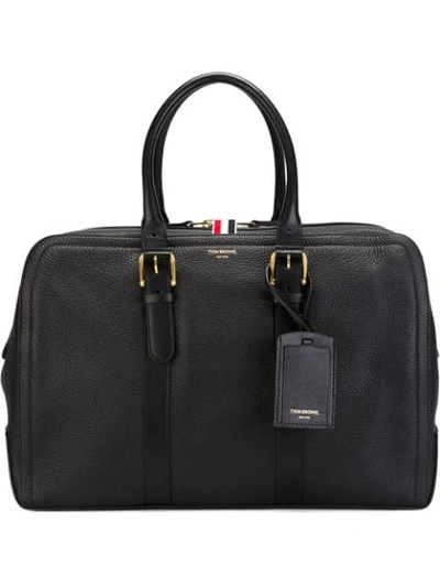 THOM BROWNE DOUBLE ZIP TOTE BAG