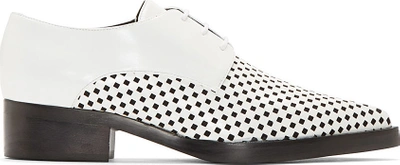 STELLA MCCARTNEY Black & White Check Scarpa Derby Shoes