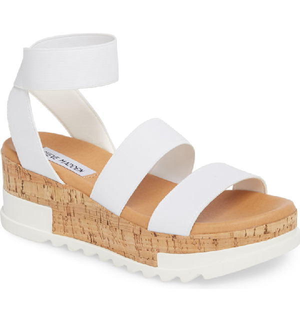 steve madden white platform sandals