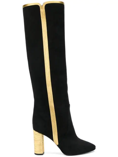 yves saint laurent knee high boots